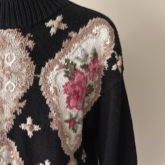 Vintage Cottagecore Floral Sweater Size M - Picture 4 of 12